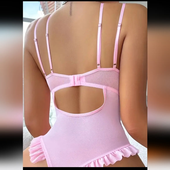Pink/Purple Lace Teddie