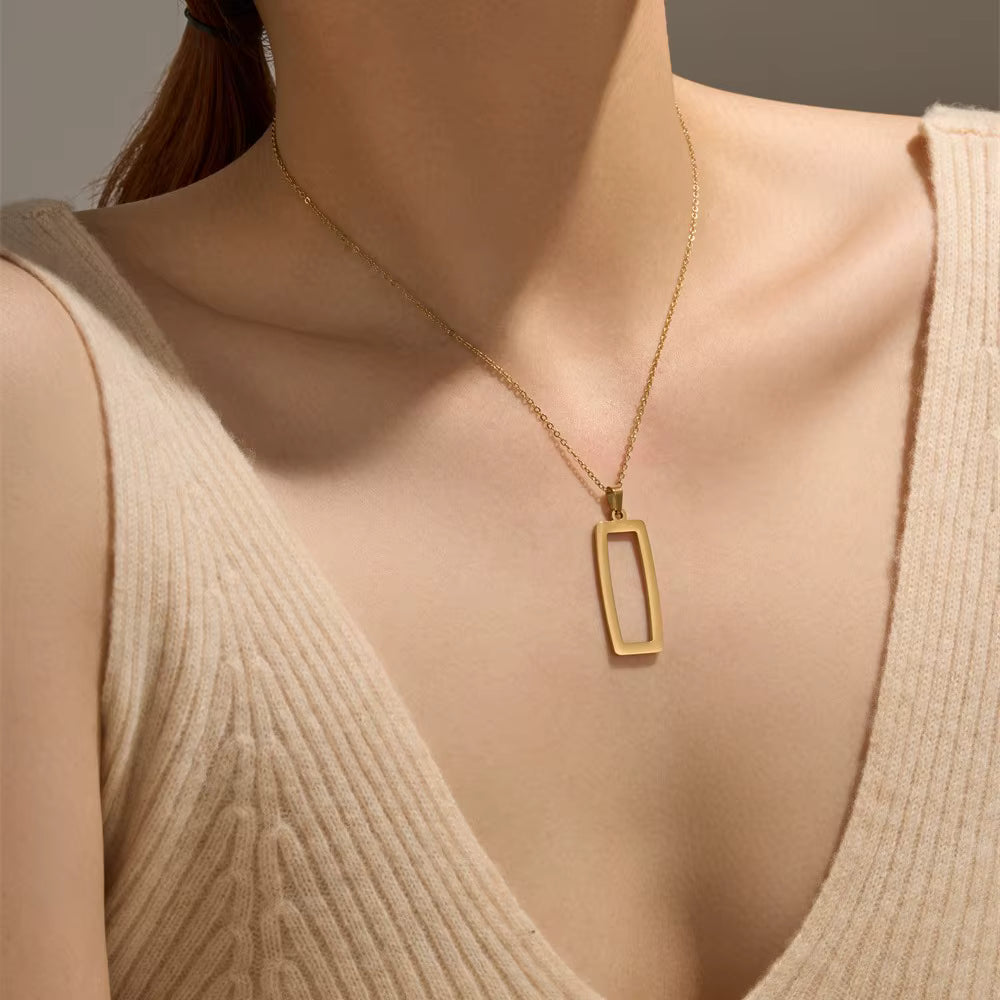 Glamorous Geometric Golden-Plated Jewelry Set