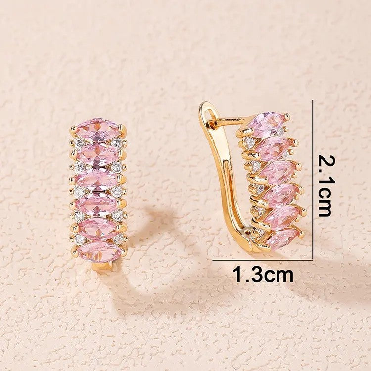 Earrings Dubai 18k Rose Gold Plated