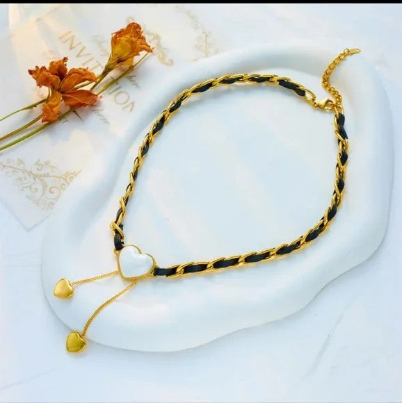 Stainless Steel Pearl Necklace Jewelry