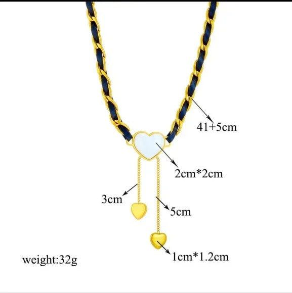 Stainless Steel Pearl Necklace Jewelry