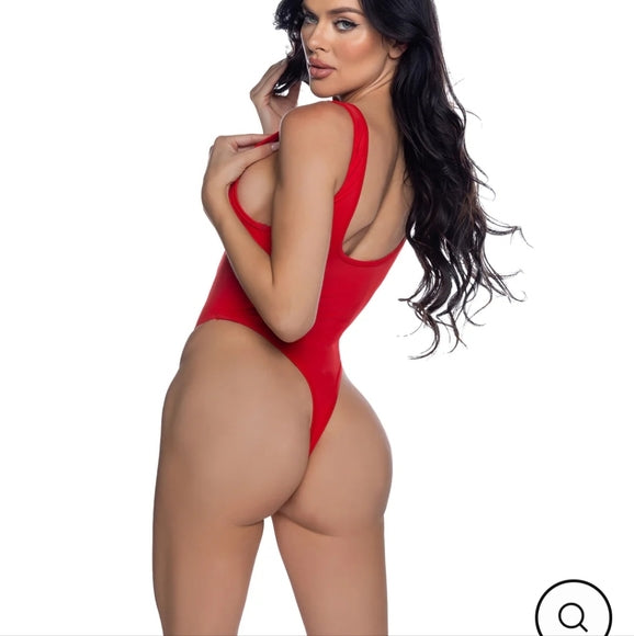 Black or Red Bunny Icon 1-PC Swimsuit