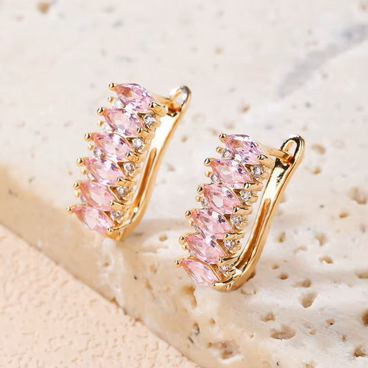 Earrings Dubai 18k Rose Gold Plated