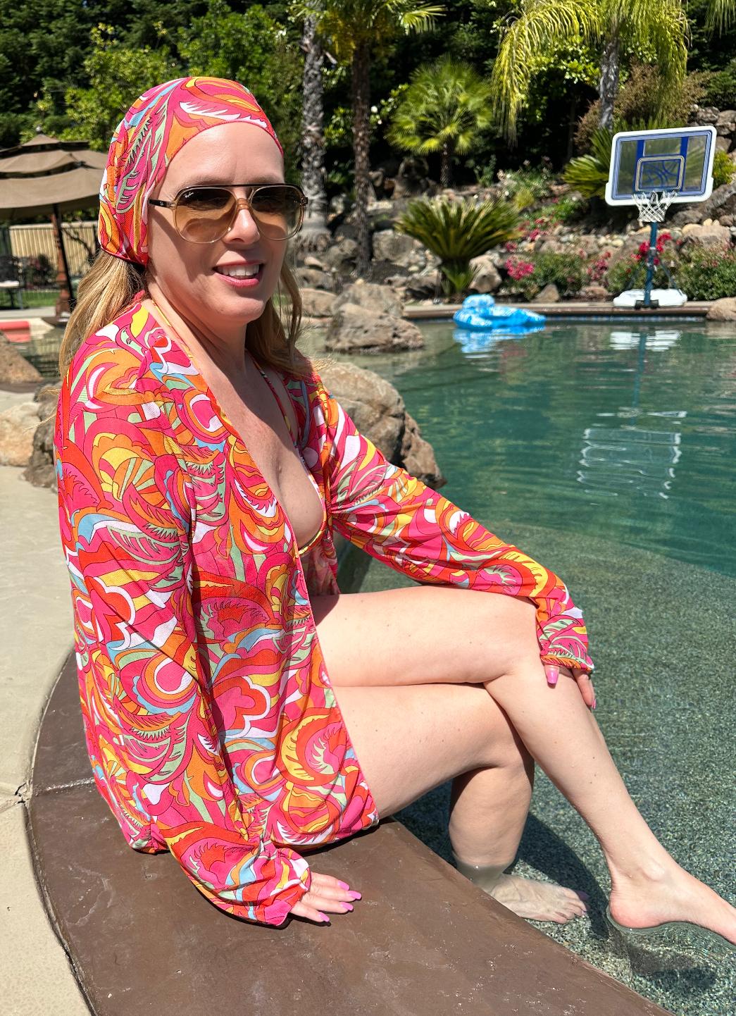 4-Piece Pink Bikini Set
