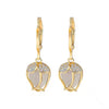 Vintage Opal Sun Flower Versatile Crystal Earrings