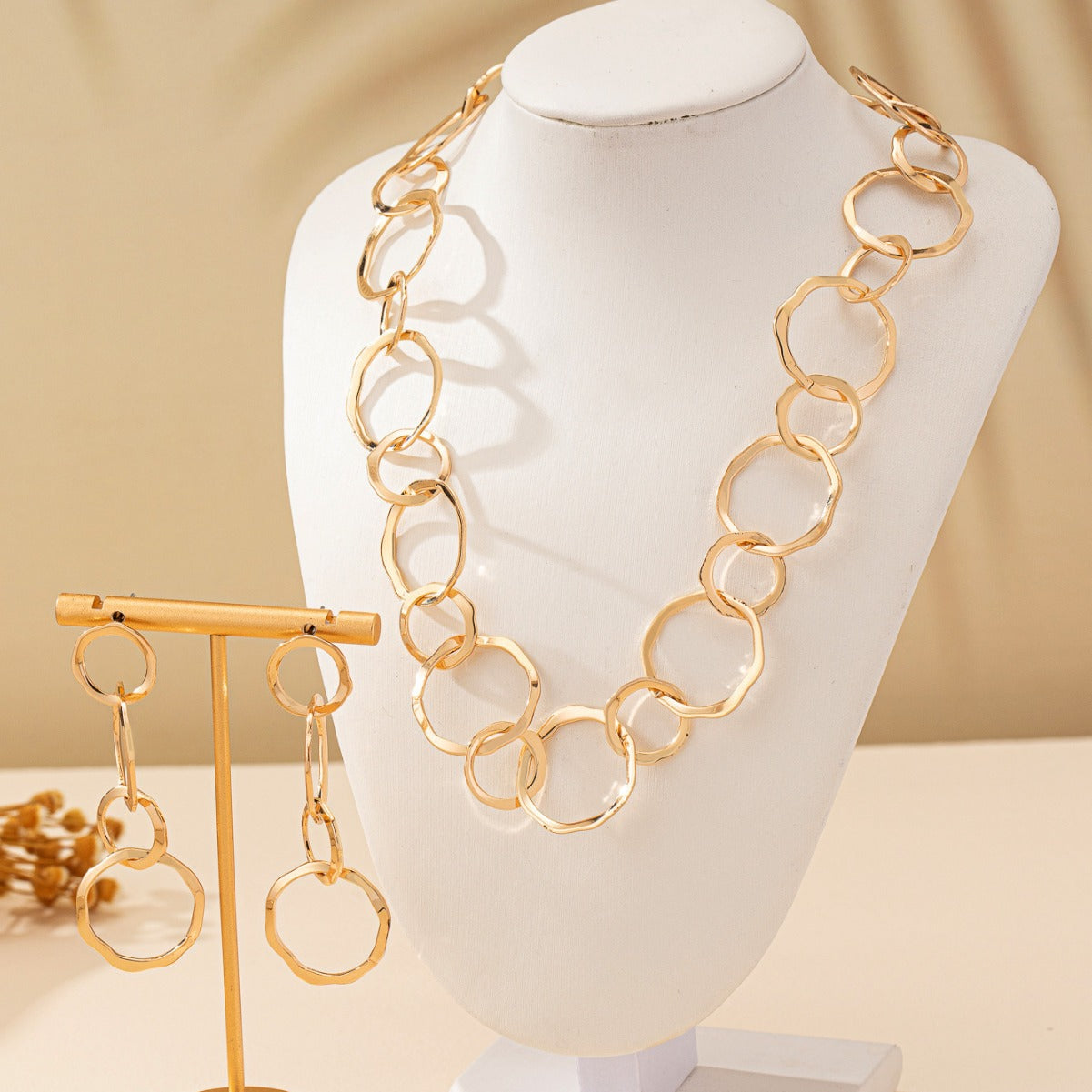 2pcs Jewelry Set, Circle Design