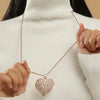 Rhinestone Heart Pendant