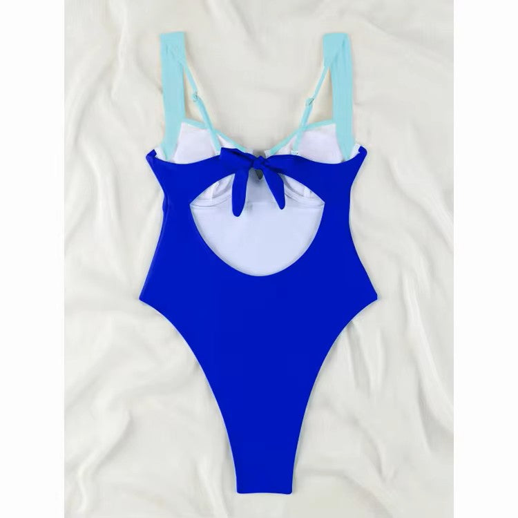 Electric Blue two tone Sexy whole piece