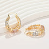 18K Plated Gold Hoop Earrings