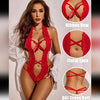 Red Deep Neck Teddy