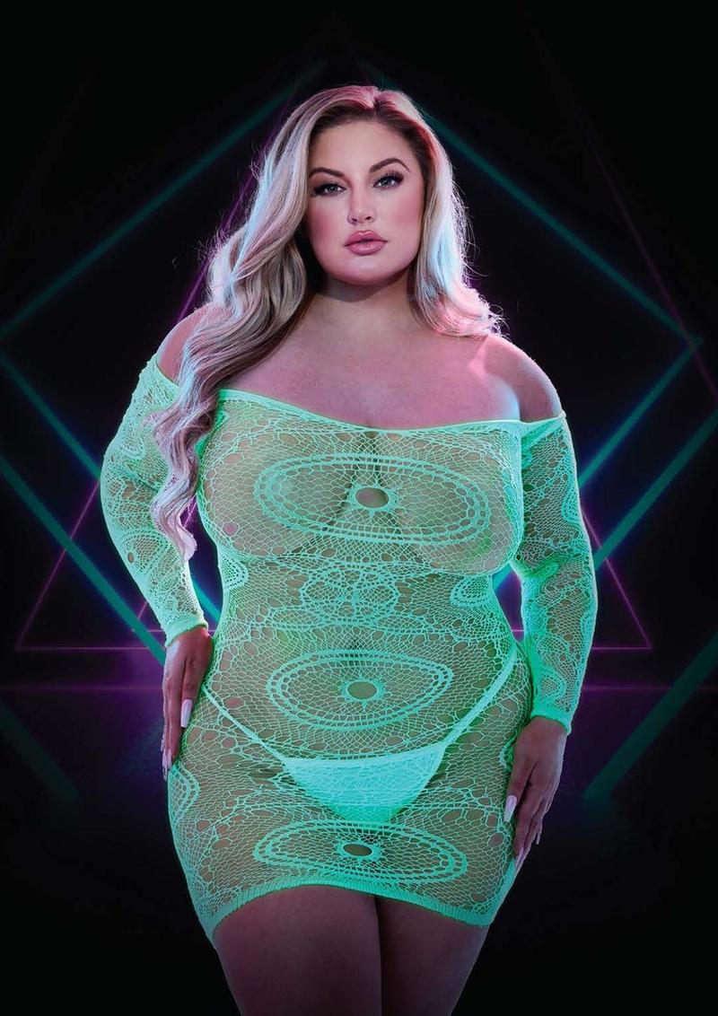 GLOW IN THE DARK MINI DRESS