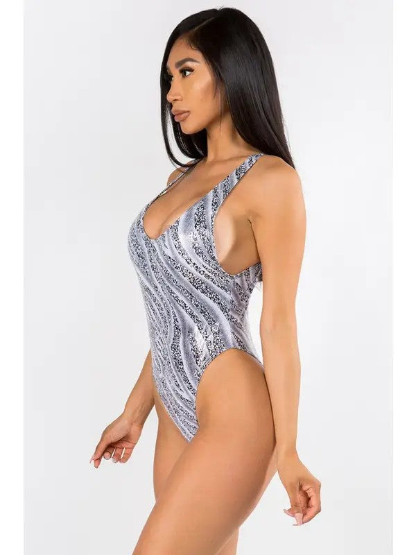 Shiny Silver One Piece