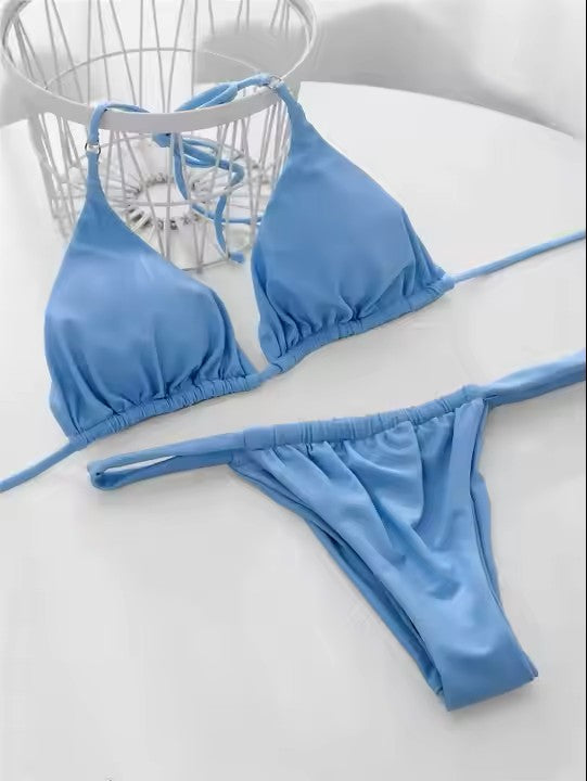 Sexy Solid Color Bikini