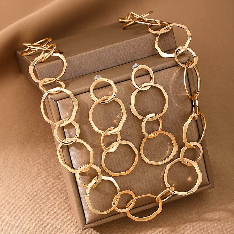 2pcs Jewelry Set, Circle Design