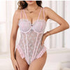 Sexy Lingerie Pink/Purple Lace Teddie